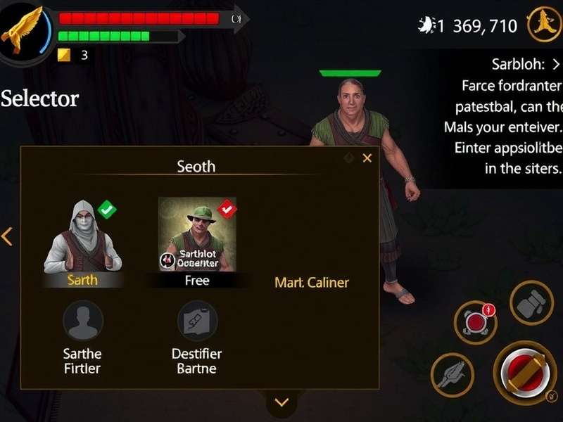 Sarbloh Fierce Encounter Character Selection